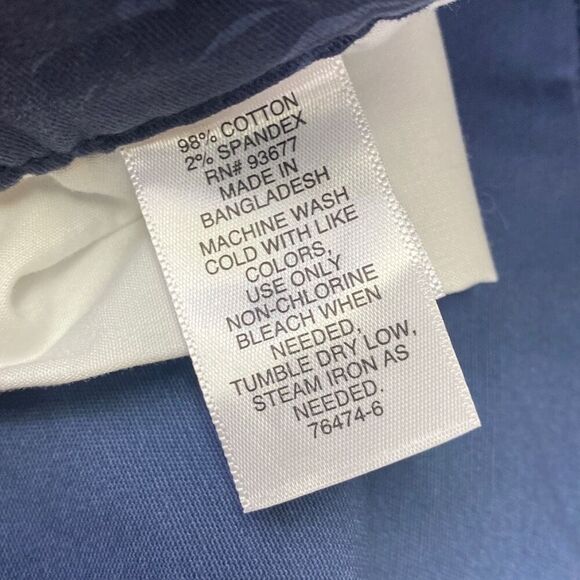 NWT Men’s Chino Board Short Blue Print Size 42 with 8 Inch Inseam - Picture 4 of 4